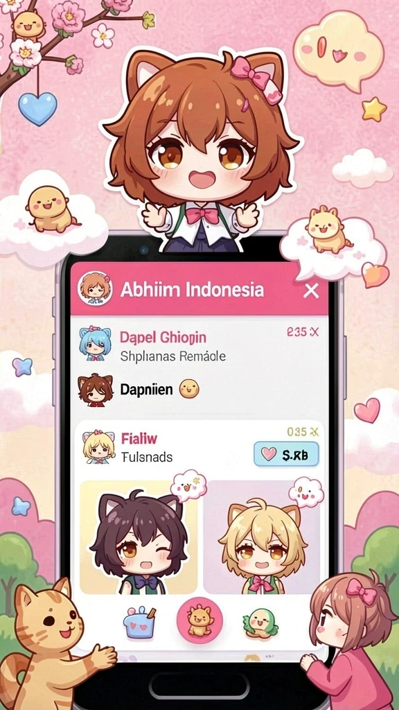 Tampilan antarmuka yang cerah dan menarik.