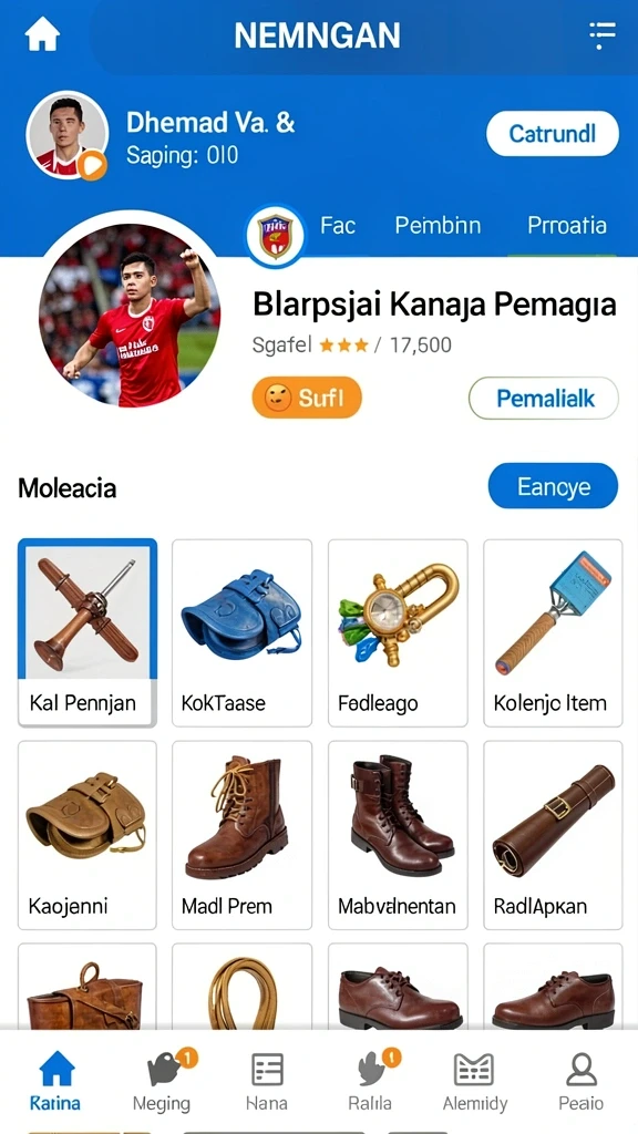 Tampilan level yang menantang dengan rintangan unik.