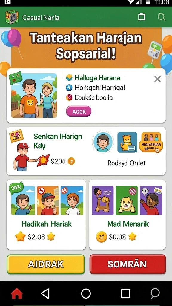 Momen seru saat pemain meraih skor tertinggi.