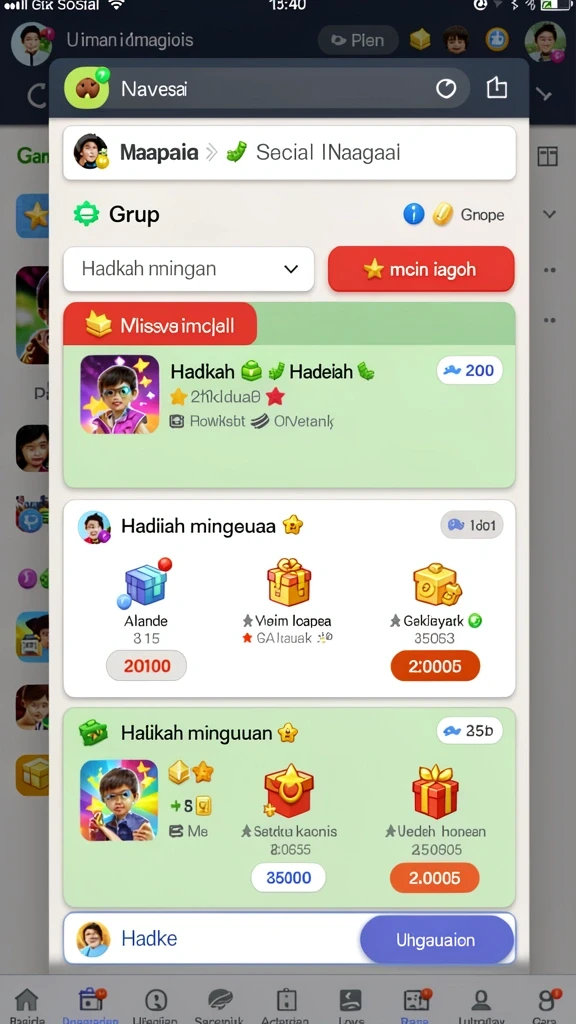Antarmuka menarik dan mudah digunakan.