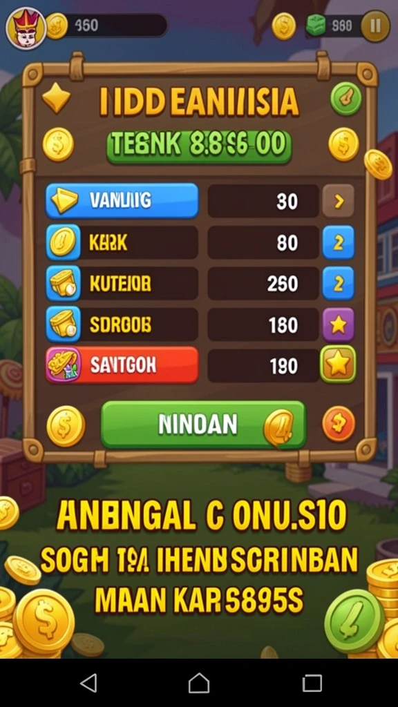 Pengaturan level yang beragam dan menantang.