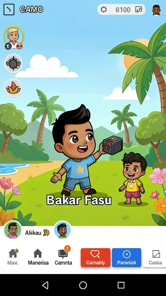Pemandangan grafis yang memukau dalam setiap level permainan.