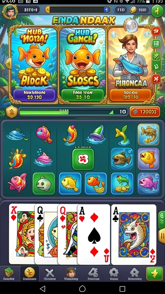 Tampilan antarmuka utama game DOUBLE999.