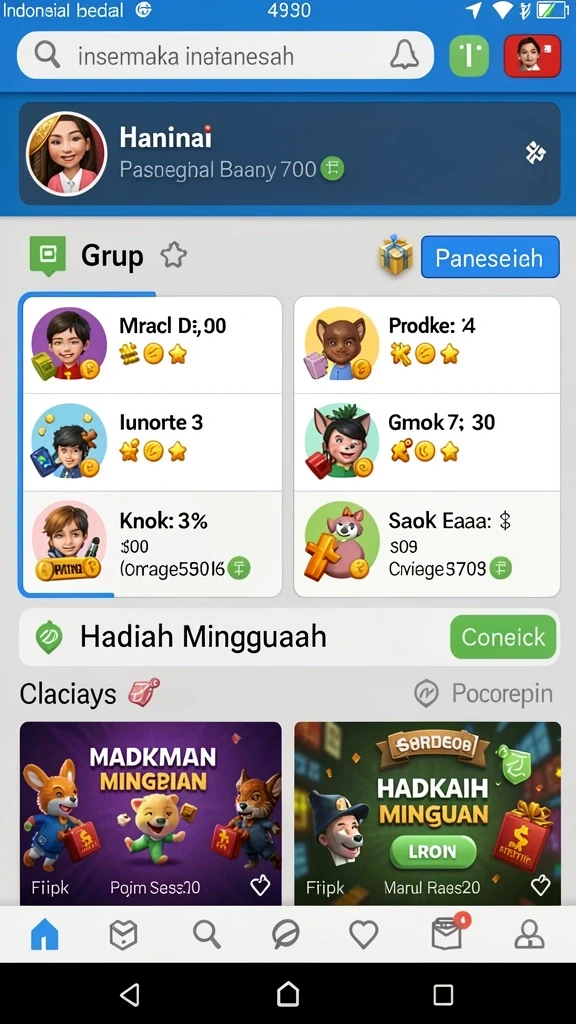 Tampilan grafis karakter yang memukau.