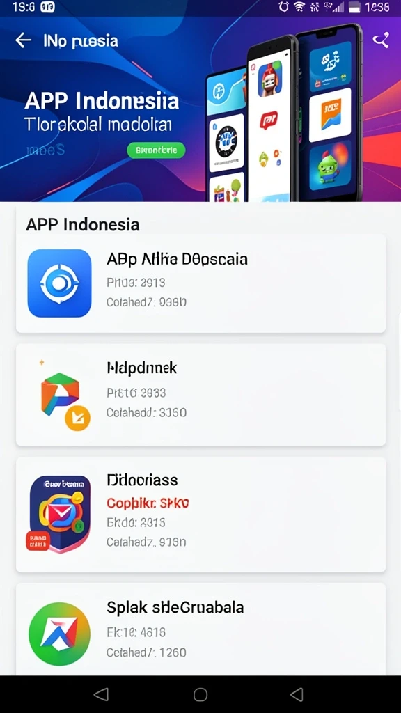 Berbagai kategori permainan yang dapat dipilih.