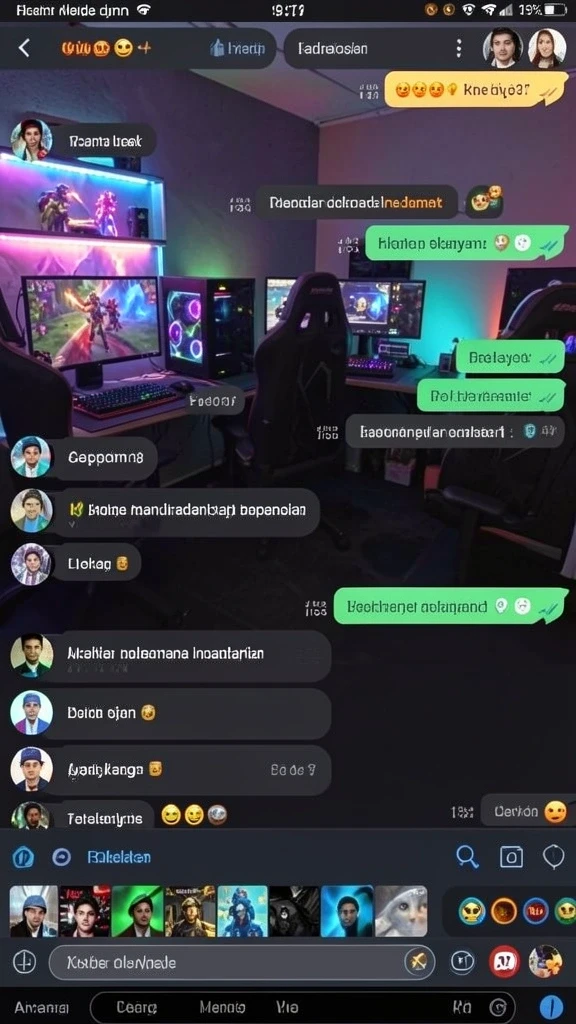 Fitur interaksi sosial yang memungkinkan kerjasama antar pemain.