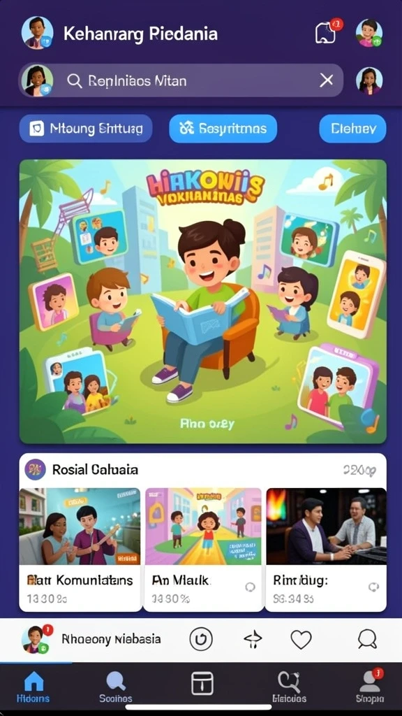 Tangkapan layar menampilkan antarmuka pengguna yang menarik.