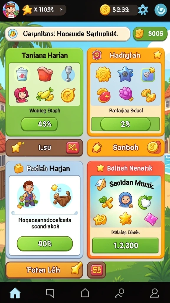 Beragam jenis permainan yang seru untuk dipilih.