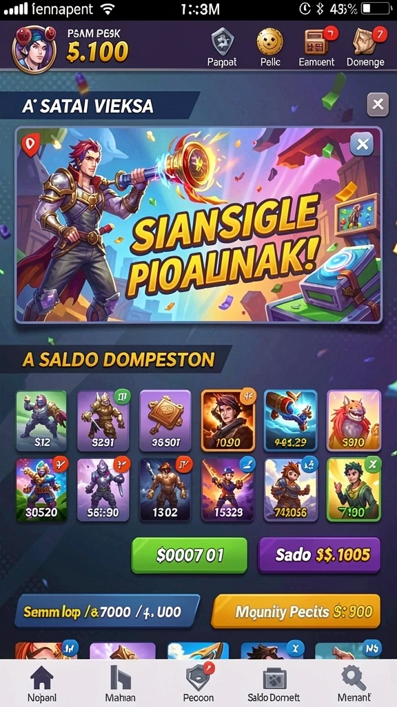 Mode permainan yang variatif dan menantang.