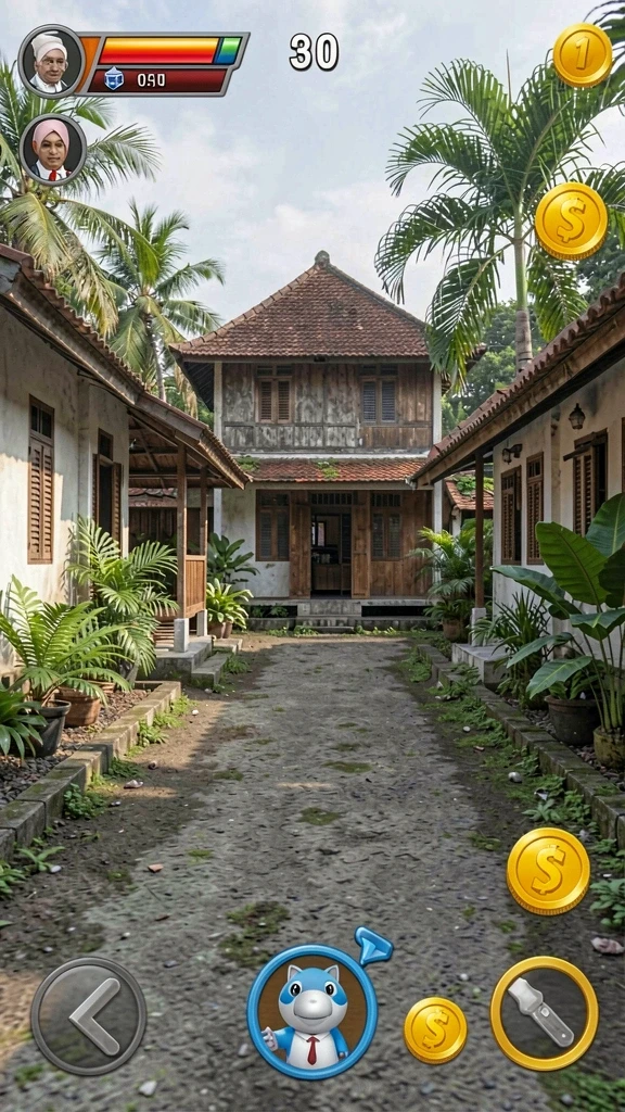 Screenshot menu karakter yang beragam untuk dipilih.