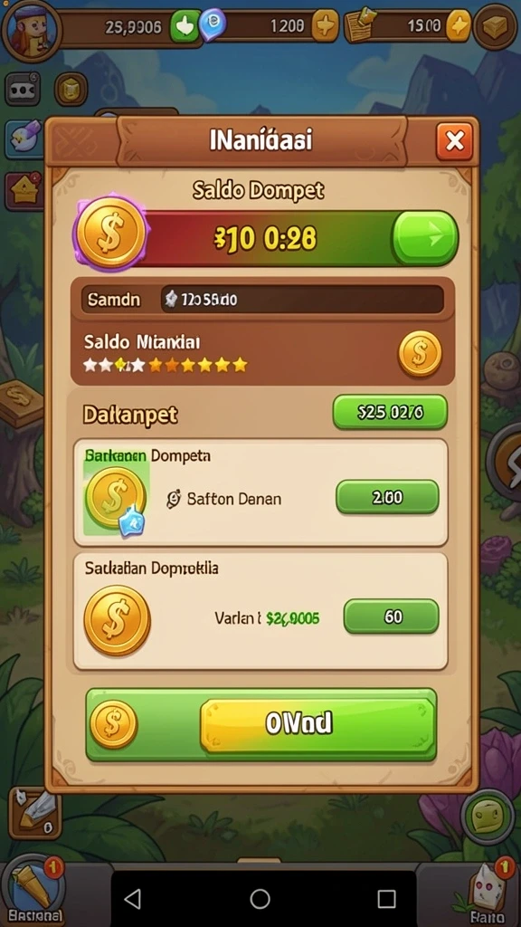Screenshot menunjukkan fitur bonus yang menguntungkan bagi pemain.
