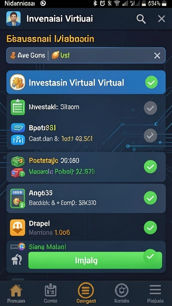 Tampilan karakter yang menarik dan unik.