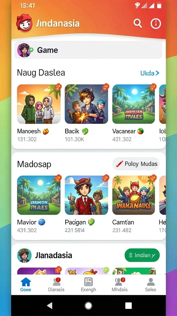 Tampilan antarmuka yang menarik dan sederhana.