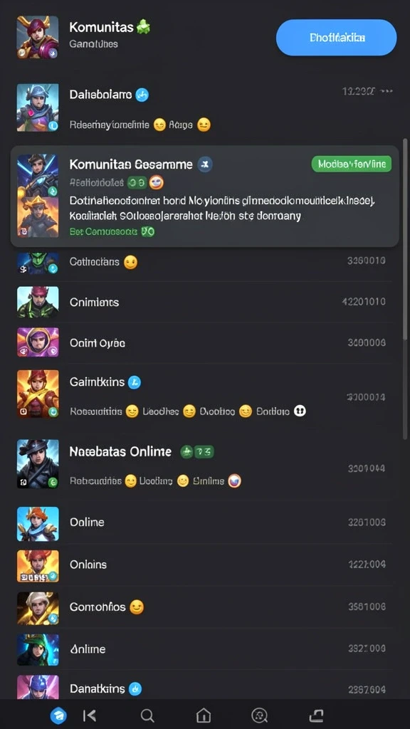 Menu permainan yang intuitif dan mudah digunakan.