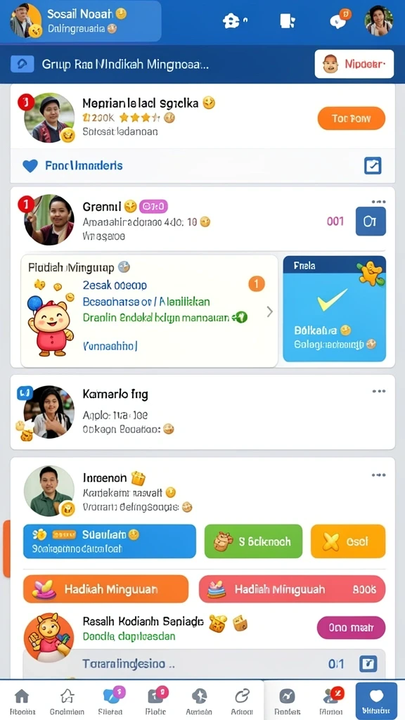 Karakter unik dengan kemampuan berbeda.