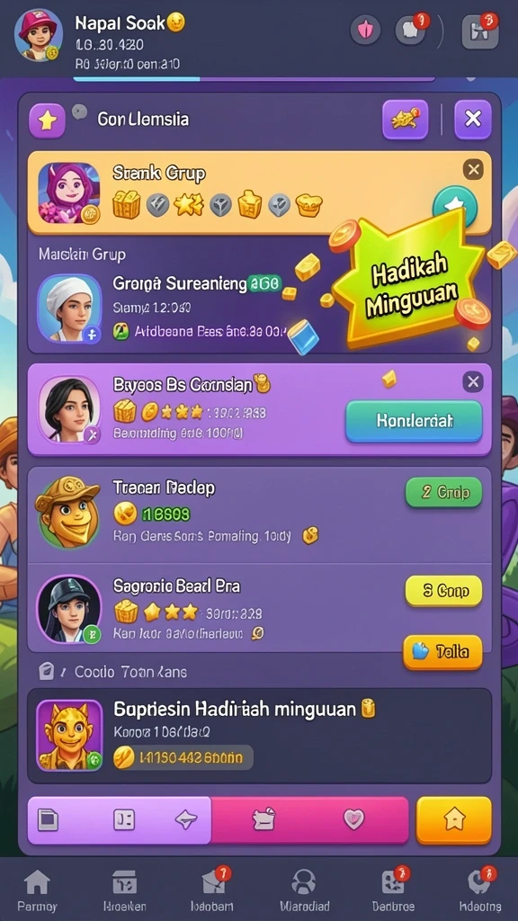 Fitur turnamen memberikan kesempatan menang lebih besar.