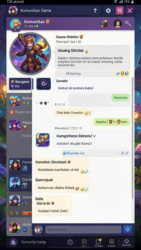 Karakter-karakter unik yang dapat dipilih untuk bertarung.